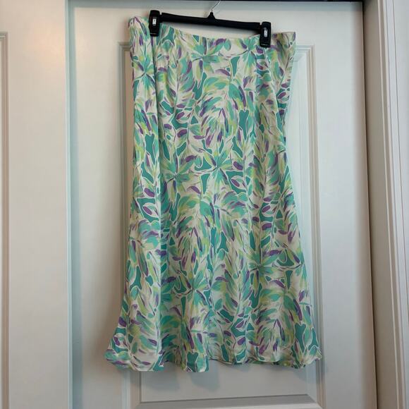 NWT Pure Collection Bias Midi Skirt Sz 14S Spring Modest Feminine Sustainable - Picture 6 of 9